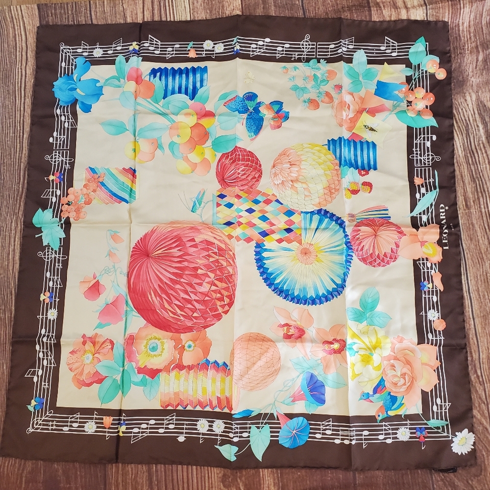 Leonard colorful silk scarf tichel 34X34